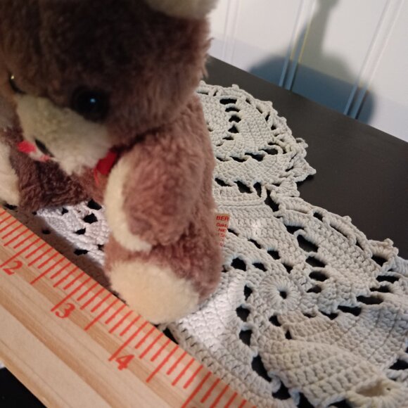 Russ Bear with Santa Hat 4" Vintage - Picture 8 of 10